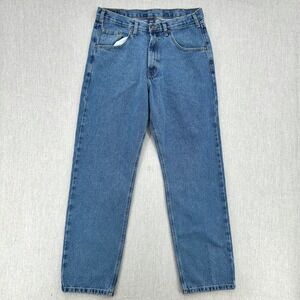 Full Blue Jeans Mens 33x32 Straight Leg Denim Blue Medium Wash Classic Fit‎ Y2K